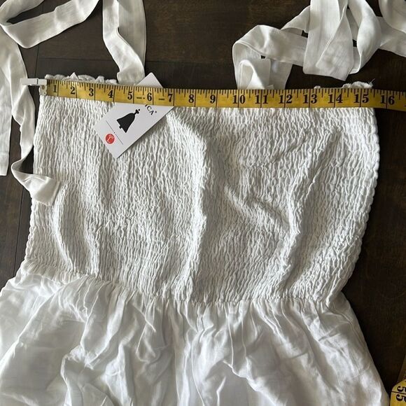 ZESICA Boho Spaghetti Strap Square Neck Solid Color Ruffle A Line Beach - Picture 7 of 11